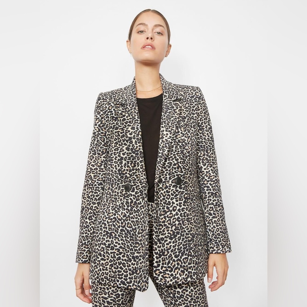 ANINE BING Madeleine blazer in leo print